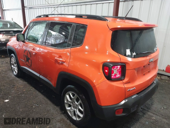 2017 Jeep Renegade Latitude with VIN ZACCJBBB0HPF13775, listed as a IAAI auction lot 41822710 with 87,804 mi miles. Bid and sale history available at carsss.com. Image 3.