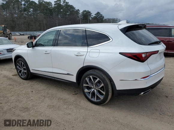 2022 Acura MDX w/Technology Package with VIN 5J8YE1H43NL026066, listed as a Copart auction lot 44400765 with 31,392 mi miles and Salvage Title. Bid and sale history available at carsss.com. Image 2.