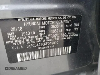 2019 Hyundai Accent Limited with VIN 3KPC34A36KE049010, listed as a Copart auction lot 88732155 with 63,599 mi miles and Non Repairable. Bid and sale history available at carsss.com. Image 12.