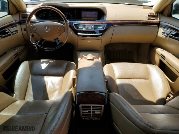 2007 Mercedes-Benz S-Class 5.5L V8 with VIN WDDNG71X77A072622, listed as a Copart auction lot 50171245 with 166,674 mi miles and Salvage Title. Bid and sale history available at carsss.com. Image 8.