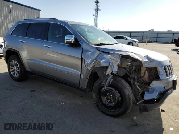 2014 Jeep Grand Cherokee Limited with VIN 1C4RJEBG7EC152049, listed as a Copart auction lot 55172175 with 126,160 mi miles and Salvage Title. Bid and sale history available at DreamBid. Image 4.