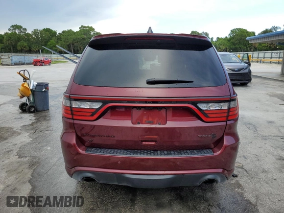 2023 Dodge Durango SRT Hellcat Premium with VIN 1C4SDJH93PC576695, listed as a Copart auction lot 71703694 with 7,249 mi miles and Salvage Title. Bid and sale history available at DreamBid. Image 12.