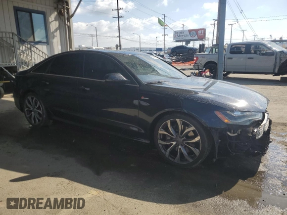 2013 Audi A6 3.0T Prestige with VIN WAUHGAFC6DN054057, listed as a Copart auction lot 44455985 with 121,395 mi miles and Salvage Title. Bid and sale history available at carsss.com. Image 4.