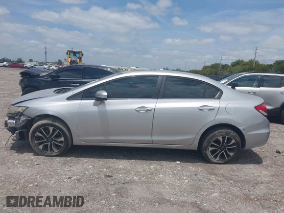 2015 Honda Civic Sedan EX with VIN 19XFB2F83FE116399, listed as a IAAI auction lot 42050811 with 156,682 mi miles. Bid and sale history available at carsss.com. Image 15.