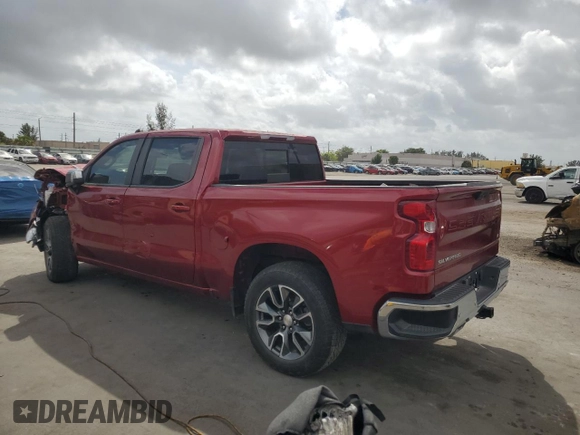 2023 Chevrolet Silverado 1500 LT with VIN 1GCUDDE85PZ194686, listed as a Copart auction lot 47629345 with 0 mi miles and Salvage Title. Bid and sale history available at carsss.com. Image 2.