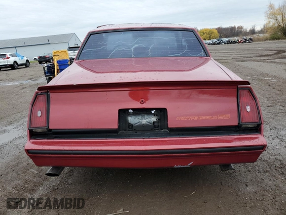 1986 Chevrolet Monte Carlo Sport с VIN 1G1GZ37G9GR168453, выставлен на аукционе Copart как лот 82286584 с пробегом 16 546 миль миль и Списание • Salvage title. История ставок и продаж доступна на DreamBid. Изображение 6.