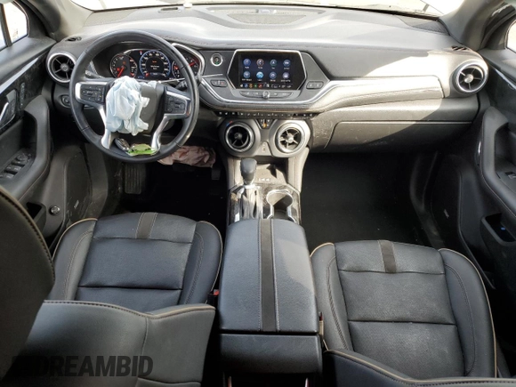 2021 Chevrolet Blazer Premier with VIN 3GNKBLRS1MS557160, listed as a Copart auction lot 45052785 with 34,145 mi miles and Salvage title. Bid and sale history available at DreamBid. Image 8.