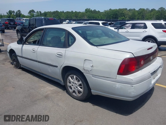 2003 Chevrolet Impala z VIN 2G1WF52E639134397, wystawiony jako IAAI lot #42277170 z przebiegiem 104 404 mil mil oraz . Historia ofert i sprzedaży dostępna na DreamBid. Obrazek 3.
