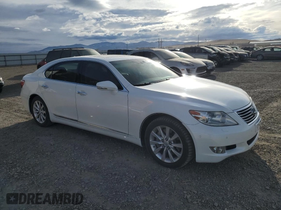 2010 Lexus LS 460 L with VIN JTHDL5EF4A5001156, listed as a Copart auction lot 82162473 with 100,322 mi miles and Salvage title. Bid and sale history available at DreamBid. Image 4.