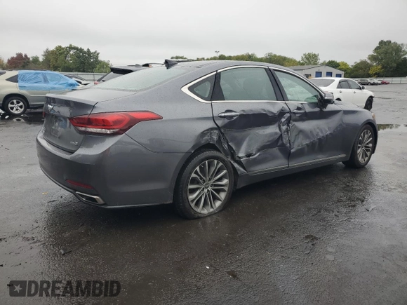 2015 Hyundai Genesis 3.8L with VIN KMHGN4JE8FU017367, listed as a Copart auction lot 72905964 with 107,057 mi miles and Salvage Title. Bid and sale history available at carsss.com. Image 3.