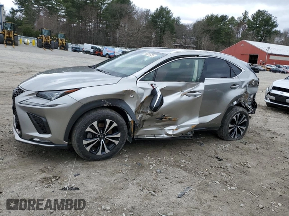 2020 Lexus NX with VIN JTJSARDZ3L2222248, listed as a Copart auction lot 48375725 with 84,530 mi miles and Salvage Title. Bid and sale history available at carsss.com. Image 1.