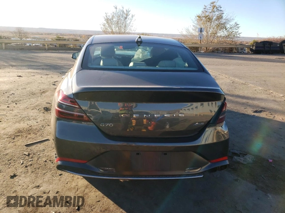 2023 Genesis G70 2.0T with VIN KMTG34TA5PU129289, listed as a Copart auction lot 81873864 with Not Provided miles and Non Repairable. Bid and sale history available at DreamBid. Image 6.