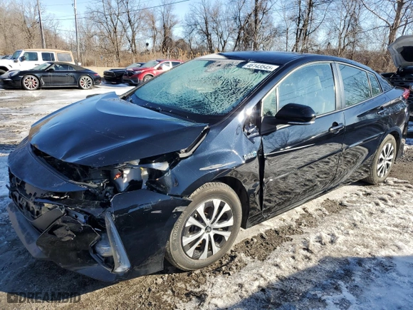 2022 Toyota Prius Prime LE with VIN JTDKAMFP2N3227570, listed as a Copart auction lot 46143545 with NaN miles and Salvage Title. Bid and sale history available at carsss.com. Image 1.