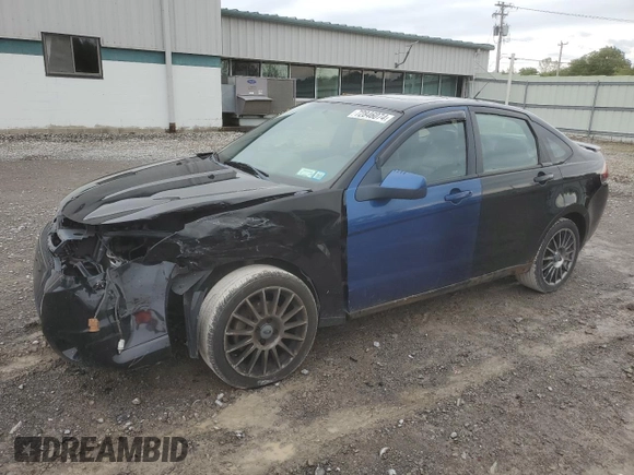 2011 Ford Focus SES with VIN 1FAHP3GN5BW186626, listed as a Copart auction lot 72846074 with Not Provided miles and Salvage Title. Bid and sale history available at carsss.com. Image 1.