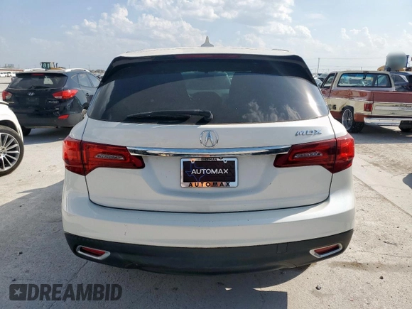 2014 Acura MDX with VIN 5FRYD3H21EB018934, listed as a Copart auction lot 50642875 with 150,005 mi miles and Clean Title. Bid and sale history available at carsss.com. Image 6.
