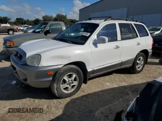 2001 Hyundai Santa Fe GLS with VIN KM8SC83D91U048535, listed as a Copart auction lot 85041184 with 218,621 mi miles and Salvage Title. Bid and sale history available at carsss.com. Image 1.
