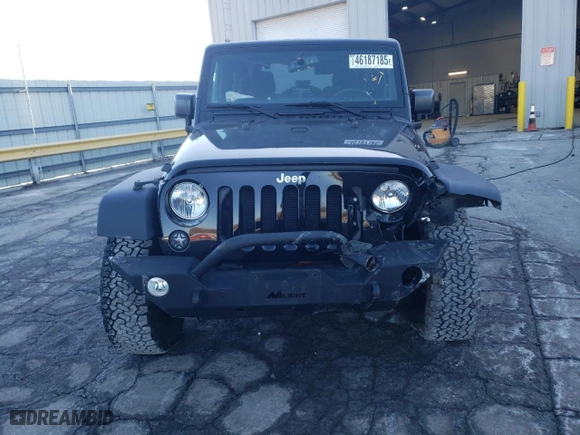 2018 Jeep Wrangler JK Sport with VIN 1C4AJWAG7JL857190, listed as a Copart auction lot 46187185 with 38,061 mi miles and Salvage Title. Bid and sale history available at carsss.com. Image 5.