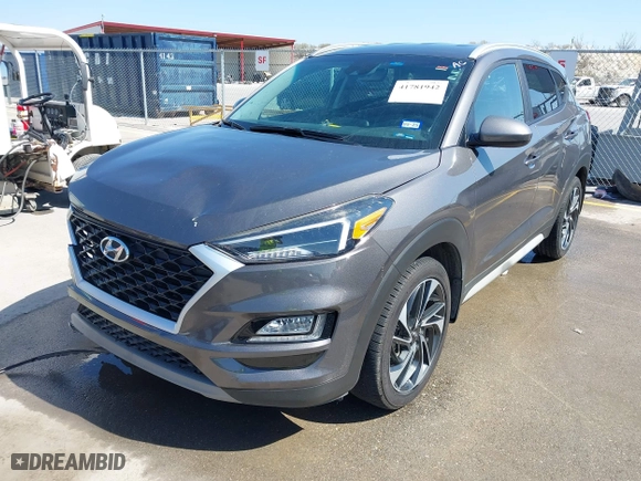 2020 Hyundai Tucson SEL with VIN KM8J33AL7LU172170, listed as a IAAI auction lot 41781942 with 75,301 mi miles. Bid and sale history available at carsss.com. Image 18.