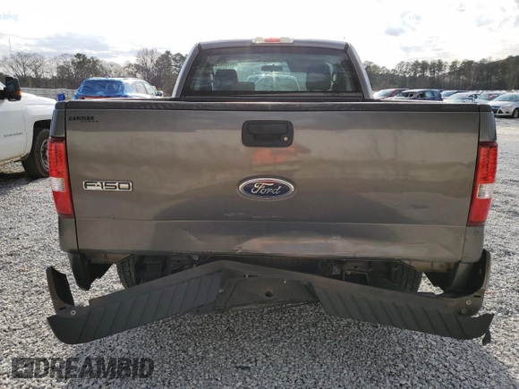 2005 Ford F-150 XL with VIN 1FTRF122X5NB50685, listed as a Copart auction lot 45153925 with 146,329 mi miles and Salvage Title. Bid and sale history available at carsss.com. Image 6.