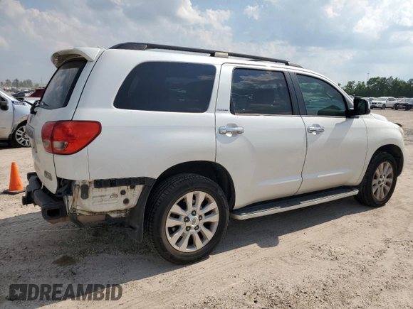 2010 Toyota Sequoia Platinum with VIN 5TDYY5G19AS025923, listed as a Copart auction lot 58679664 with 240,409 mi miles and Salvage Title. Bid and sale history available at carsss.com. Image 3.