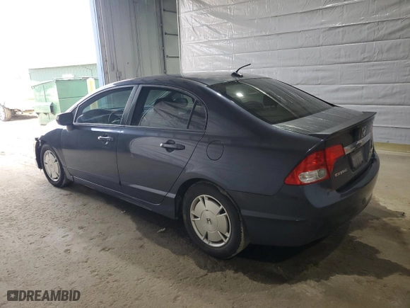 2009 Honda Civic Hybrid with VIN JHMFA36229S009624, listed as a Copart auction lot 50682165 with 169,009 mi miles and Salvage Title. Bid and sale history available at carsss.com. Image 2.