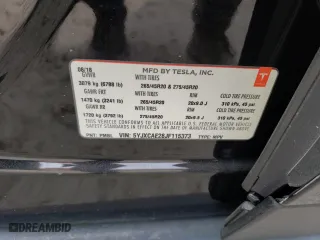 2018 Tesla Model X 75D with VIN 5YJXCAE28JF115373, listed as a Copart auction lot 39992783 with 0 mi miles. Bid and sale history available at carsss.com. Image 12.