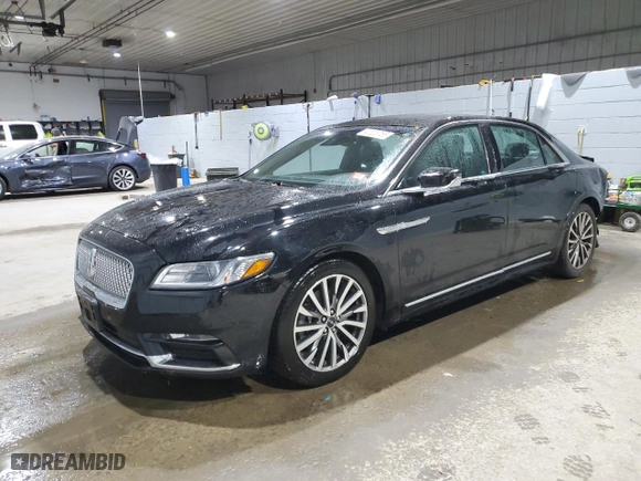 2017 Lincoln Continental Select with VIN 1LN6L9TK9H5628846, listed as a Copart auction lot 41528755 with 51,448 mi miles and Salvage Title. Bid and sale history available at carsss.com. Image 1.