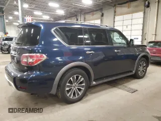 2018 Nissan Armada SV with VIN JN8AY2NC2J9557148, listed as a Copart auction lot 82562224 with 78,780 mi miles and Salvage Title. Bid and sale history available at carsss.com. Image 3.