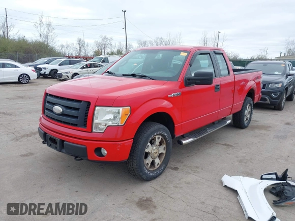 2009 Ford F-150 STX with VIN 1FTRX14W09FB19393, listed as a IAAI auction lot 42053777 with 145,208 mi miles. Bid and sale history available at carsss.com. Image 2.