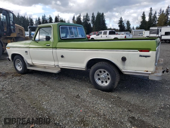 1973 Ford F-250 z VIN F25YRQ44499, wystawiony jako Copart lot #76903644 z przebiegiem 94 832 mil mil oraz Czysty tytuł • Clean title. Historia ofert i sprzedaży dostępna na DreamBid. Obrazek 2.