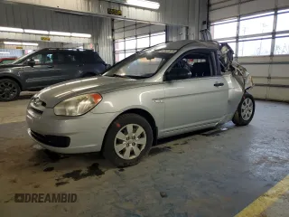 2008 Hyundai Accent GS with VIN KMHCM36C88U091524, listed as a Copart auction lot 47637975 with 0 mi miles and Salvage Title. Bid and sale history available at carsss.com. Image 1.