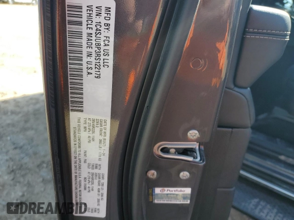 2024 Jeep Wagoneer Series II z VIN 1C4SJUBP3RS122179, wystawiony jako Copart lot #84817074 z przebiegiem 5 190 mil mil oraz Nie do naprawy • Non repairable. Historia ofert i sprzedaży dostępna na DreamBid. Obrazek 14.