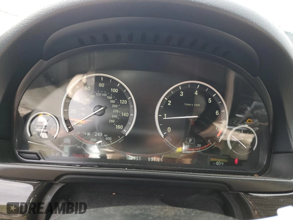 2015 BMW 5 Series 535i xDrive with VIN WBA5B3C50FD545610, listed as a Copart auction lot 50933225 with 167,951 mi miles and Salvage Title. Bid and sale history available at carsss.com. Image 9.