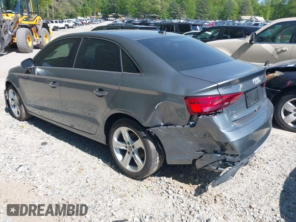 2018 Audi A3 Sedan Premium with VIN WAUAUGFF3J1044466, listed as a IAAI auction lot 41444684 with 47,327 mi miles. Bid and sale history available at carsss.com. Image 3.