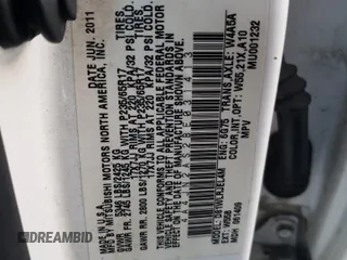 2011 Mitsubishi Endeavor LS with VIN 4A4JN2AS2BE031413, listed as a Copart auction lot 79132294 with 185,151 mi miles and Salvage Title. Bid and sale history available at carsss.com. Image 13.