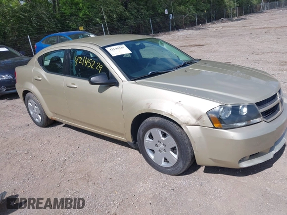 2010 Dodge Avenger SXT with VIN 1B3CC4FB4AN198219, listed as a IAAI auction lot 42145229 with 183,849 mi miles. Bid and sale history available at carsss.com. Image 1.