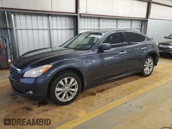 2011 Infiniti M37 with VIN JN1BY1AR9BM374335, listed as a Copart auction lot 52024915 with 204,387 mi miles and Salvage Title. Bid and sale history available at carsss.com. Image 1.