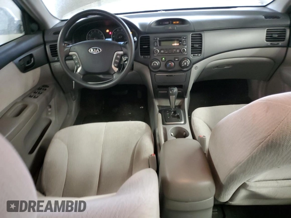 2007 Kia Optima EX with VIN KNAGE124275159540, listed as a Copart auction lot 46324655 with 184,036 mi miles and Salvage Title. Bid and sale history available at carsss.com. Image 8.