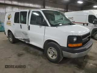 2014 Chevrolet Express Cargo with VIN 1GCWGFBA8E1125053, listed as a Copart auction lot 51690415 with 165,609 mi miles and Salvage title. Bid and sale history available at DreamBid. Image 4.