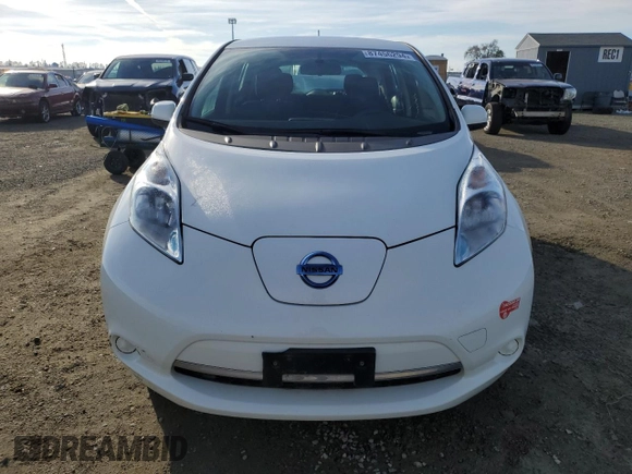 2017 Nissan LEAF S with VIN 1N4BZ0CP4HC309624, listed as a Copart auction lot 87456294 with 46,668 mi miles and Clean Title. Bid and sale history available at carsss.com. Image 5.