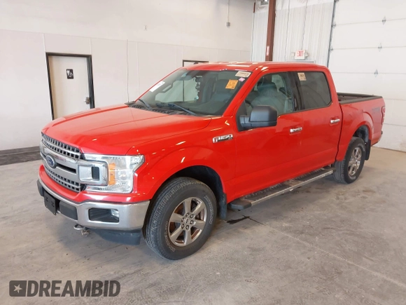 2018 Ford F-150 XL with VIN 1FTEW1E55JFA81946, listed as a IAAI auction lot 42128253 with 129,975 mi miles. Bid and sale history available at carsss.com. Image 2.