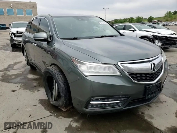 2014 Acura MDX Technology with VIN 5FRYD4H48EB027573, listed as a Copart auction lot 58791185 with 172,694 mi miles and Salvage title. Bid and sale history available at DreamBid. Image 14.