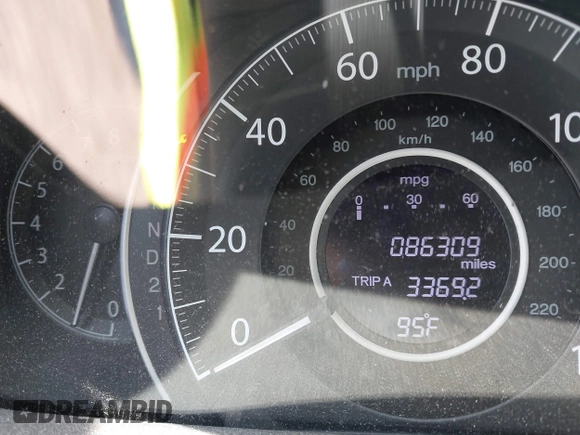 2013 Honda CR-V EX-L with VIN 2HKRM4H79DH640074, listed as a IAAI auction lot 42503002 with 86,309 mi miles and . Bid and sale history available at DreamBid. Image 15.
