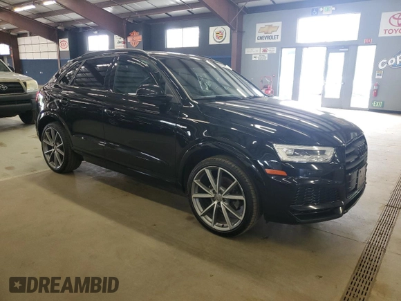 2018 Audi Q3 Premium Plus with VIN WA1JCCFS0JR033688, listed as a Copart auction lot 61352955 with 176,395 mi miles and Clean title. Bid and sale history available at DreamBid. Image 4.
