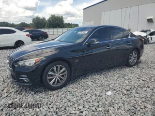 2016 Infiniti Q50 Premium with VIN JN1EV7AP2GM305694, listed as a Copart auction lot 59901655 with 97,498 mi miles and Salvage title. Bid and sale history available at DreamBid. Image 1.