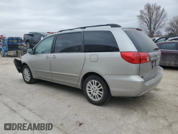 2008 Toyota Sienna XLE with VIN 5TDZK22C88S110131, listed as a Copart auction lot 47617865 with 159,036 mi miles and Salvage title. Bid and sale history available at DreamBid. Image 2.