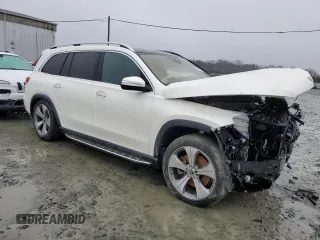 2021 Mercedes-Benz GLS 450 with VIN 4JGFF5KE5MA379992, listed as a Copart auction lot 38755444 with 35,150 mi miles and . Bid and sale history available at DreamBid. Image 4.
