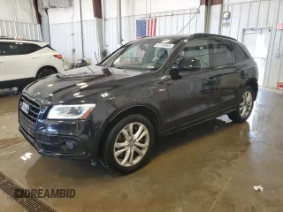 2015 Audi SQ5 Premium Plus with VIN WA1CGAFPXFA095148, listed as a Copart auction lot 52700985 with 77,576 mi miles and Clean Title. Bid and sale history available at carsss.com. Image 1.