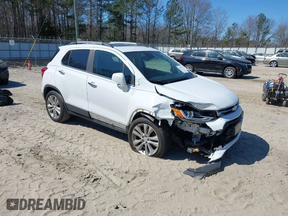 2017 Chevrolet Trax LT with VIN KL7CJRSB9HB084197, listed as a IAAI auction lot 41707414 with 91,666 mi miles and . Bid and sale history available at carsss.com. Image 1.