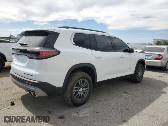 2025 GMC Acadia FWD Elevation z VIN 1GKENKRS2SJ117104, wystawiony jako Copart lot #56534325 z przebiegiem 6 025 mil mil oraz Szkoda całkowita • Salvage title. Historia ofert i sprzedaży dostępna na DreamBid. Obrazek 3.